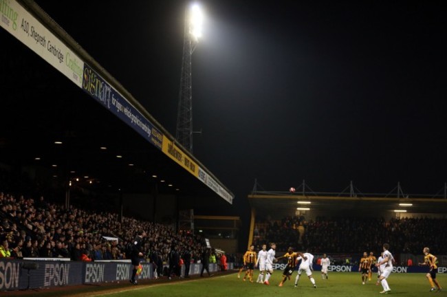 Soccer - FA Cup - Fourth Round - Cambridge United v Manchester United - The R Costings Abbey Stadium