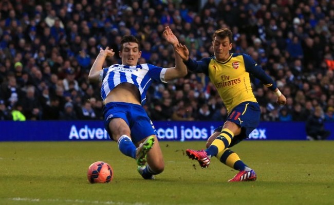 Soccer - FA Cup - Fourth Round - Brighton and Hove Albion v Arsenal - AMEX Stadium