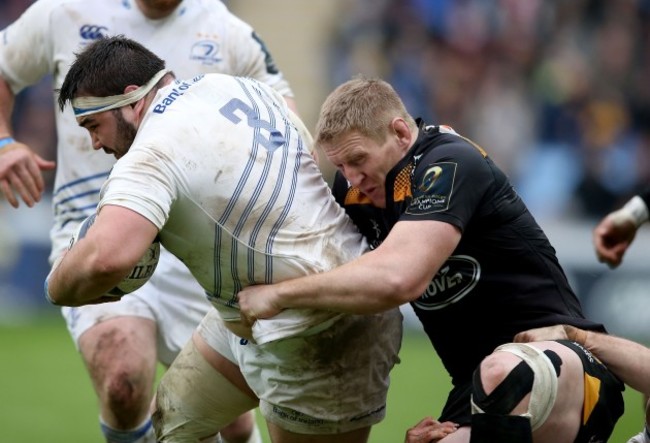 Marty Moore tackled by Bradley Davies