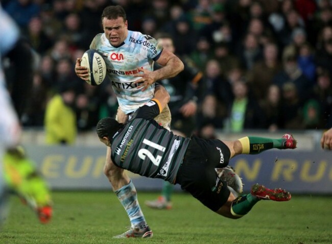 Kahn Fotuali'i with Jamie Roberts