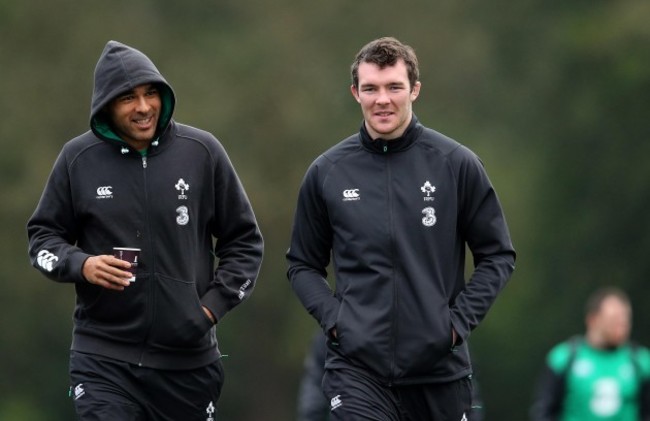 Simon Zebo and Peter O'Mahony