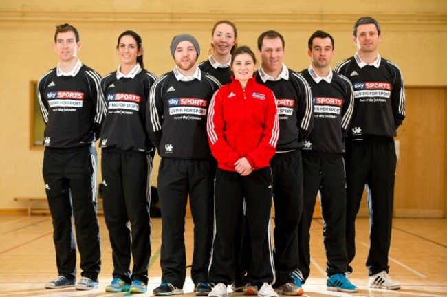 Joey Boland, Jessie Barr, Darran O'Sullivan, Aoife McDermot, Katie Taylor, Shaun Berne, Karl Lacey and Christy Toye