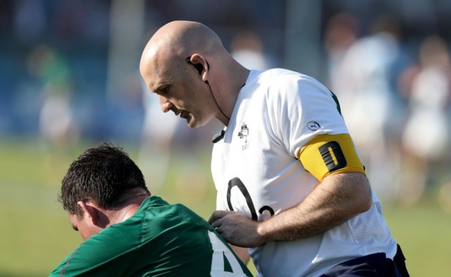 Dr Eanna Falvey with Devin Toner