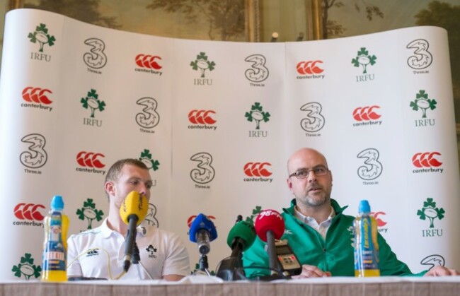 Keith Earls and Dan McFarland