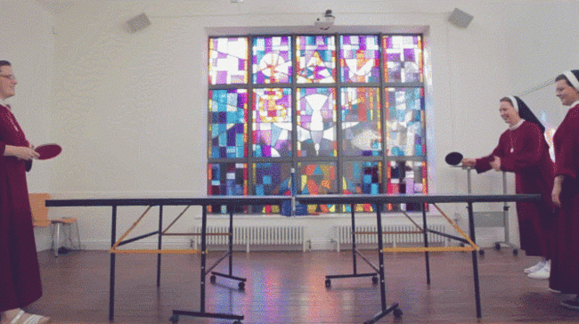 nuns table tennis