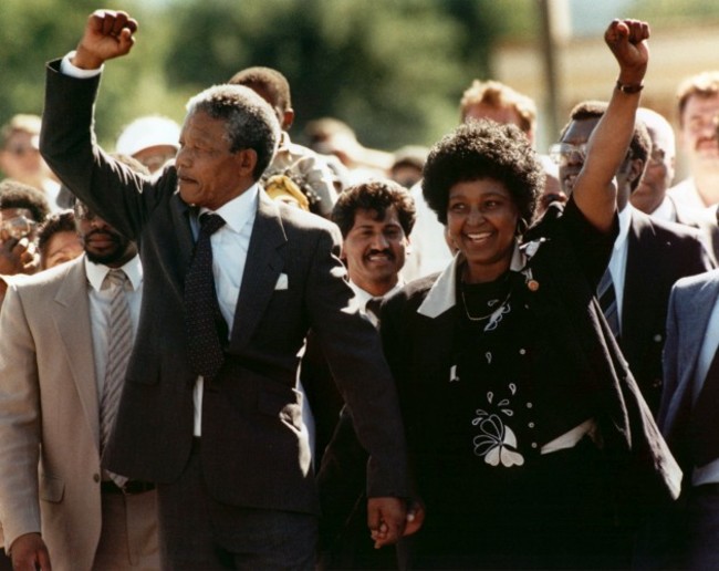 Politics - Nelson Mandela Release - South Africa