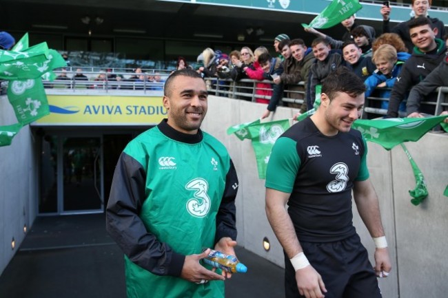 Simon Zebo and Robbie Henshaw