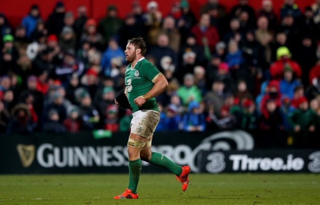 Sean O'Brien leaves the field after being substituted