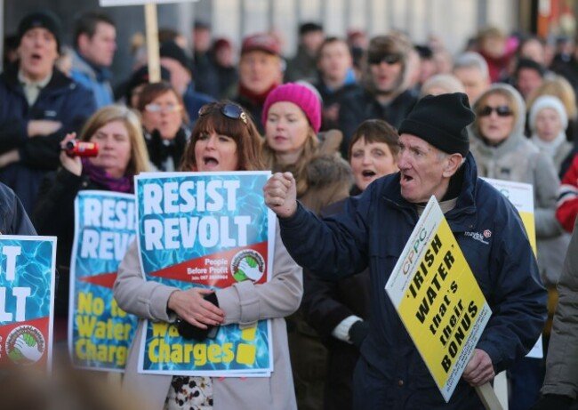 Anti-water charge protest