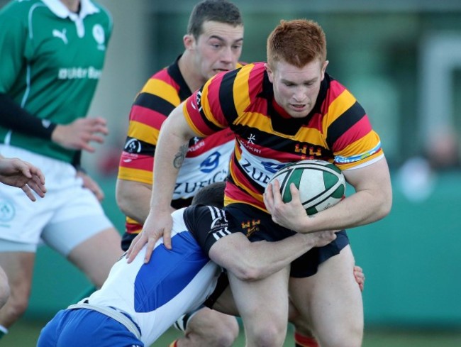 Steve Collins tackled by Gerry Hurley