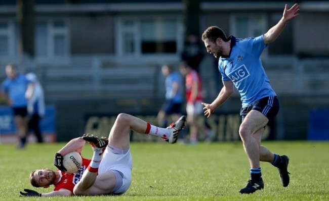 Jack McCaffrey with Eoin Cadogan