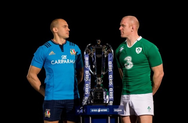 Sergio Parisse and Paul O&Otilde;Connell