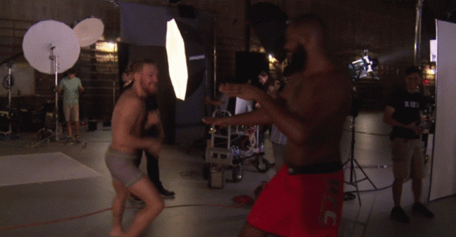 McGregor Jones sparring