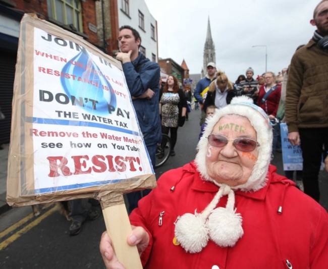 File Photo More Water Charges Protests In Dublin Tomorrow.