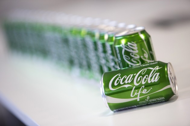New product, Coca Cola Life, pictured at Coca Cola Enterprises, Wakefield