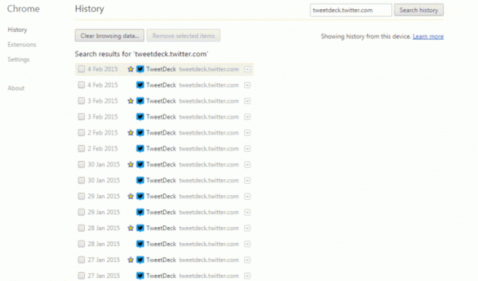 Here's how you can properly clean up your browser history