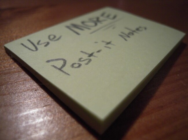 Use MORE Post-it Notes