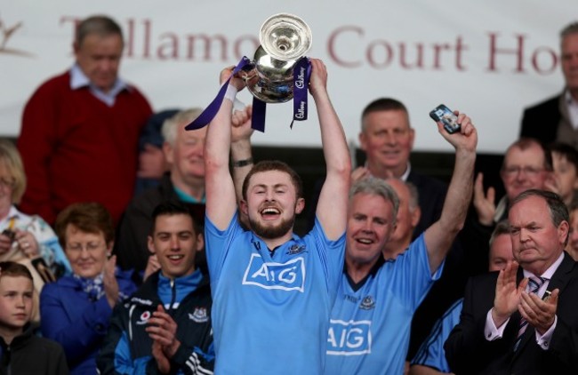 Jack McCaffrey lifts the cup