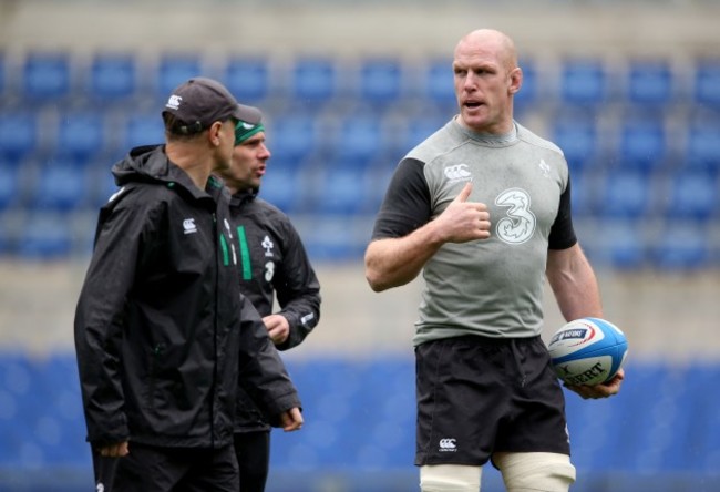 Joe Schmidt with Paul O'Connell