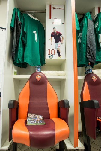 Jack McGrath sits in Francesco Totti's seat