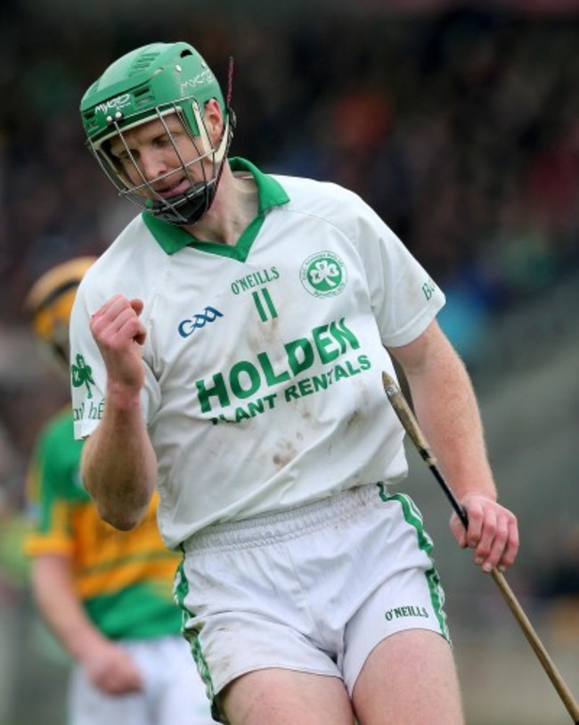 Henry Shefflin reacts after scoring a point