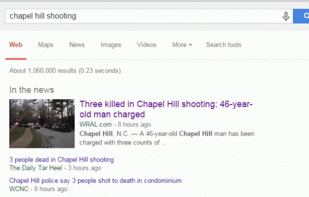 chapel hill shooting