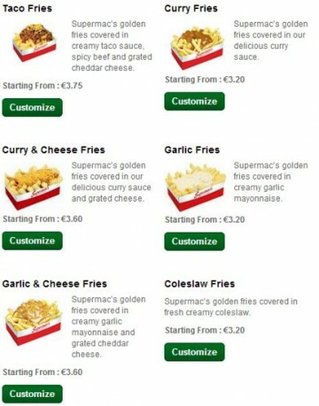 Supermacs menu online