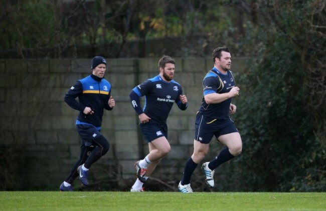 Daniel Tobin with Sean O'Brien and Cian Healy