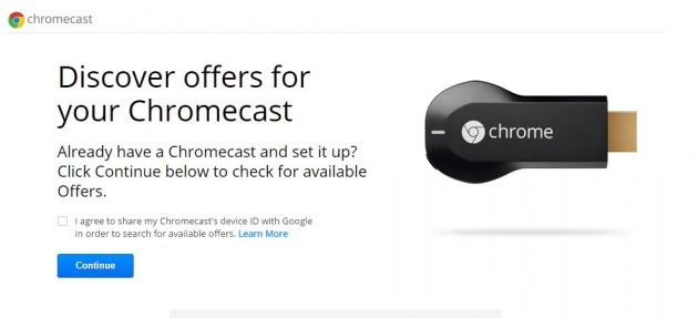 Chromecast offers