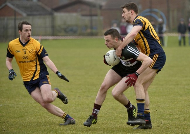 Matthew Fitzpatrick tackled by Colm Begley