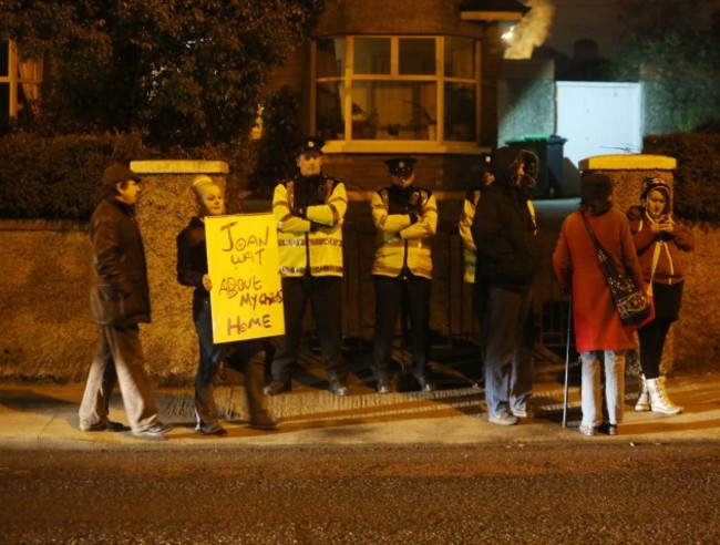 Water Protest. Pictured Water Proteste