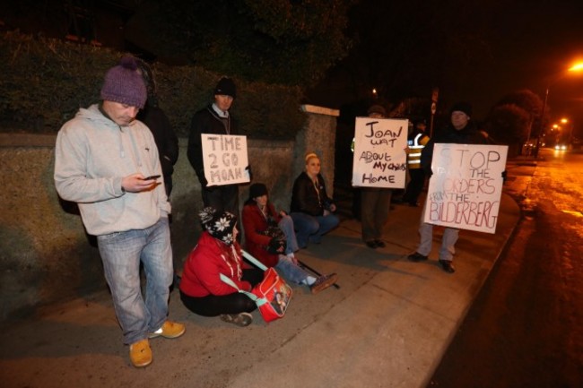 Water Protest. Pictured Water Proteste