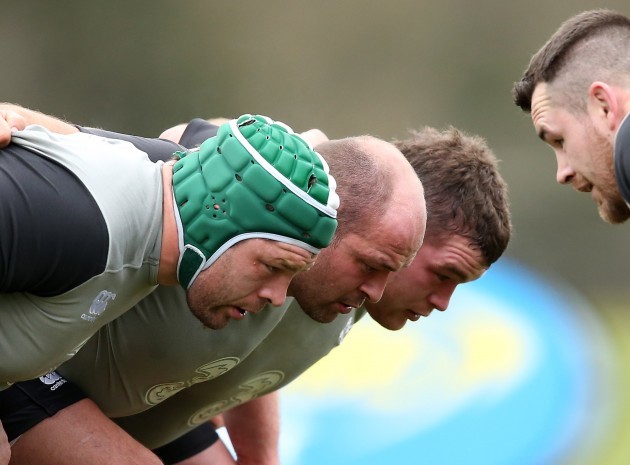 Mike Ross, Rory Best and Jack McCarthy