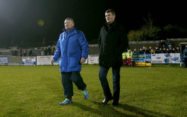 Roy Keane with Bob Donovan