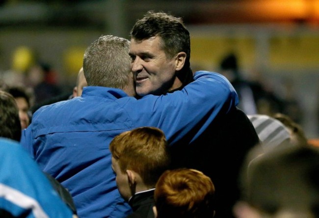 Roy Keane with Bob Donovan