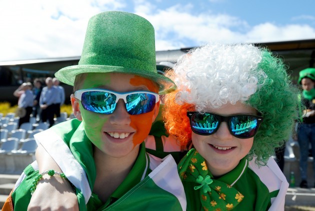 Ireland fans at the game