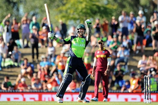 John Mooney celebrates hitting the winning runs