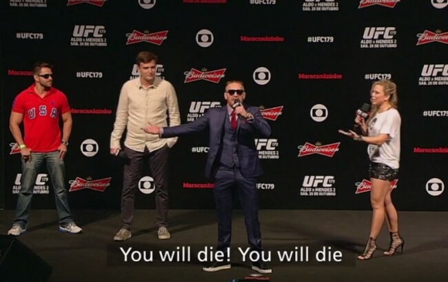 McGregor Brazil  fans