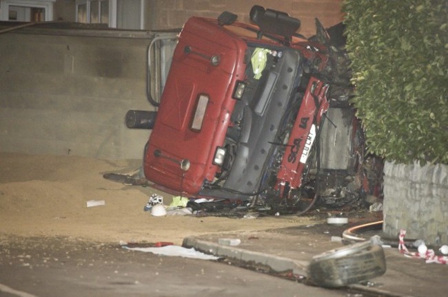 Tipper truck accident in Bath