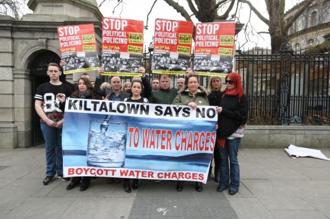 Water Protest - Press Conference. Pict
