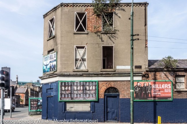 Urban Decay On The Streets Of Dublin - Derelict Building At St. Mary's Place North {Across From The Black Church}