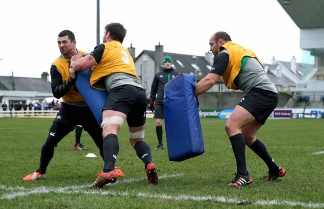 Rob Kearney, Sean O'Brien and Rory Best