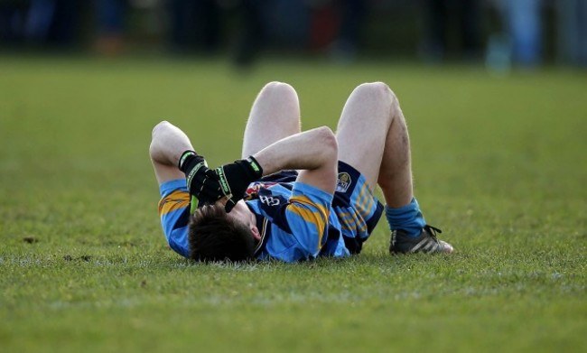 David Byrne dejected at the final whistle