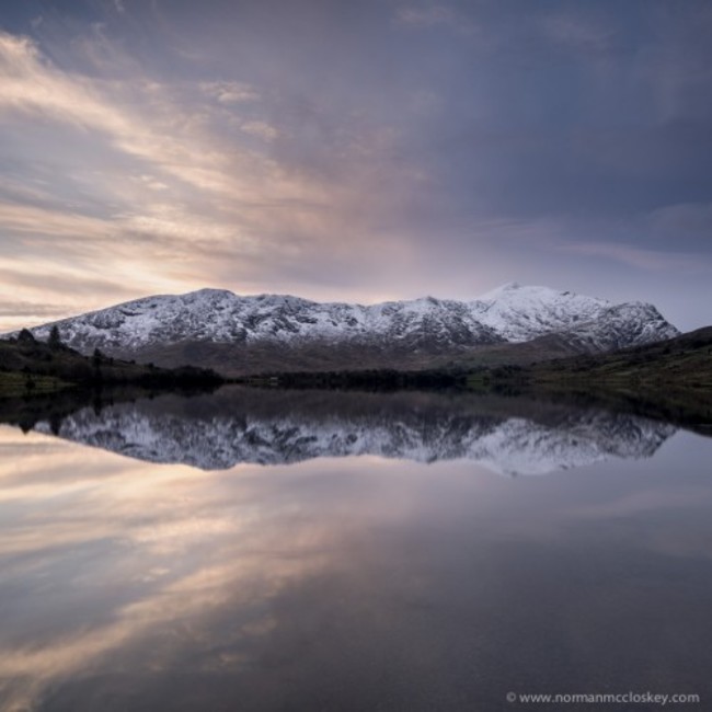 Lough Brin, last light.. Kerry