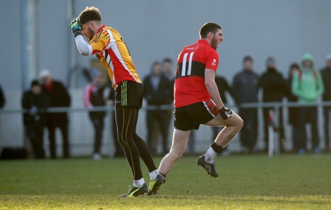 Luke Connolly celebrates scoring a goal