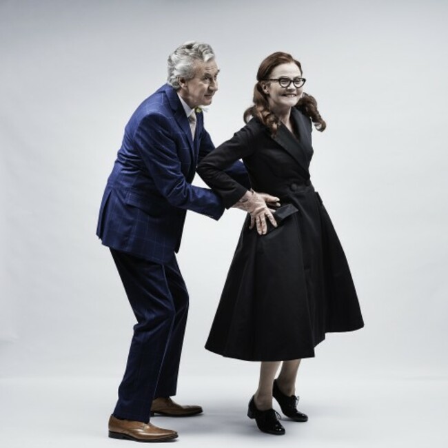 Barry McGovern and Gina Moxley in Abbey Theatre's new production of A Midsummer Night's Dream by William Shakespeare Pic Ros Kavanagh