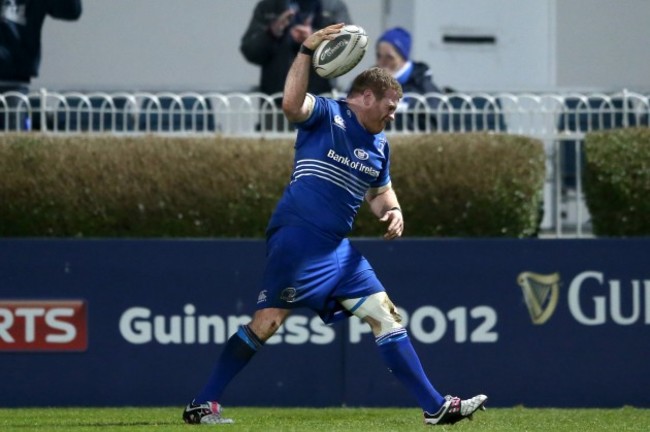 Sean Cronin celebrates scoring his sides fourth try