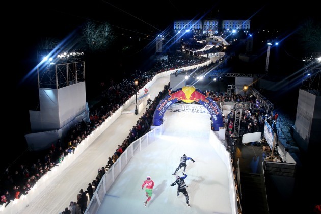 General view from the Red Bull Crashed Ice eventCrew