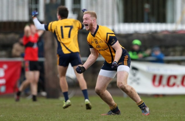 Conor McGraynor celebrates after the final whistle