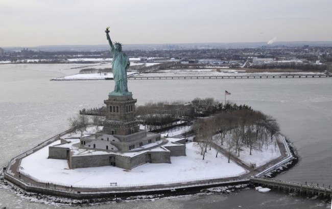 NYC Aerials Winter Weather